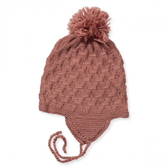 Shirley Bredal Merino Wool Baby Hat Berry Rosa