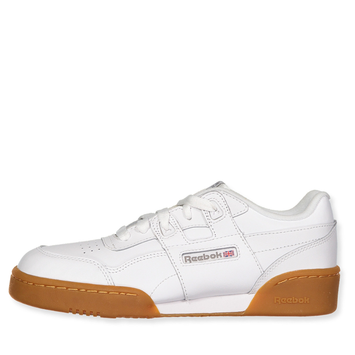 reebok workout plus trainers white carbon gum