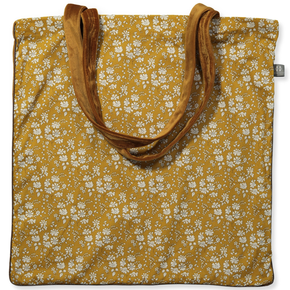 mustard tote handbag