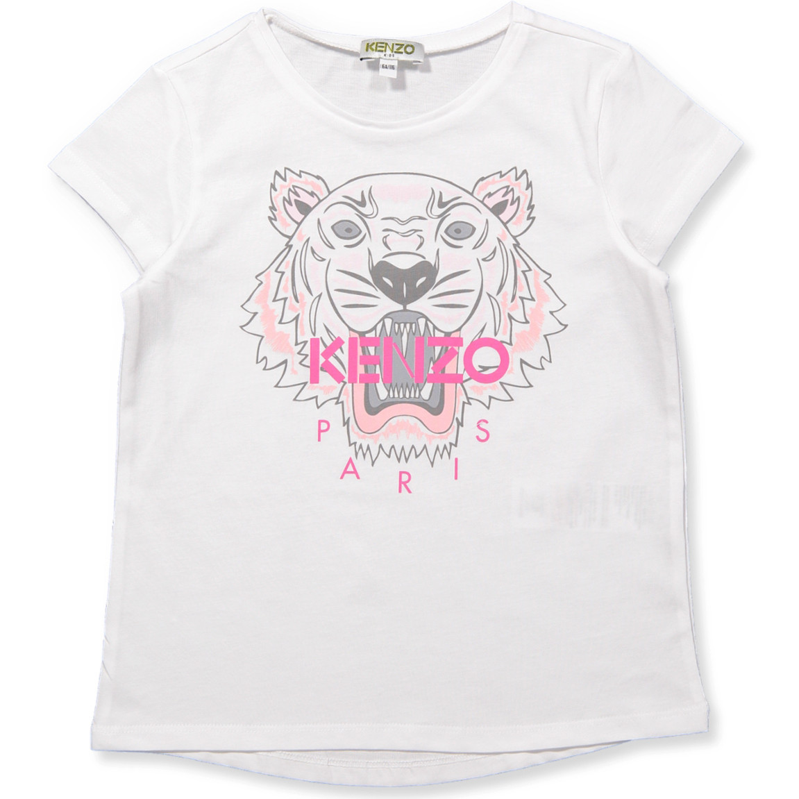 Kenzo Kids Tiger T Shirt Blanc White